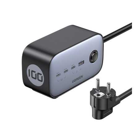 Ugreen Cube Multiprises 3 Prises 65W 2USB-A 2USB-C UGCSGAN65PLUSN