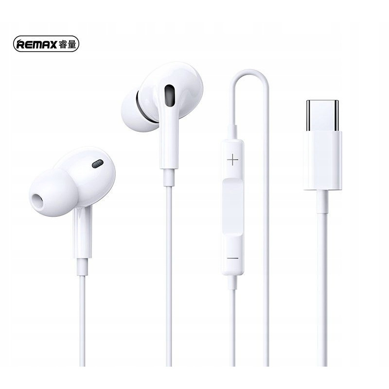 Remax Écouteurs Filaire Type C Blanc RM-575A