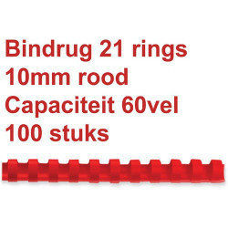 Sacs plastiques rouges 10mm P100 5346004
