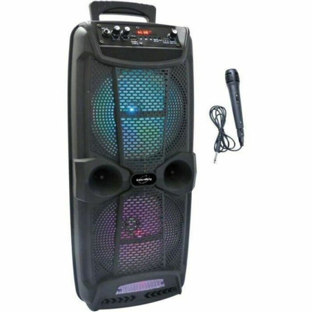 Inovalley Enceinte Lumineuse Karaoke Bluetooth KA20 INKA20
