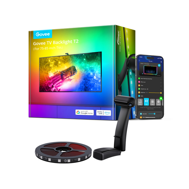 Govee Envisual TV Blacklight T2 Dual Cameras 75-85" H605C