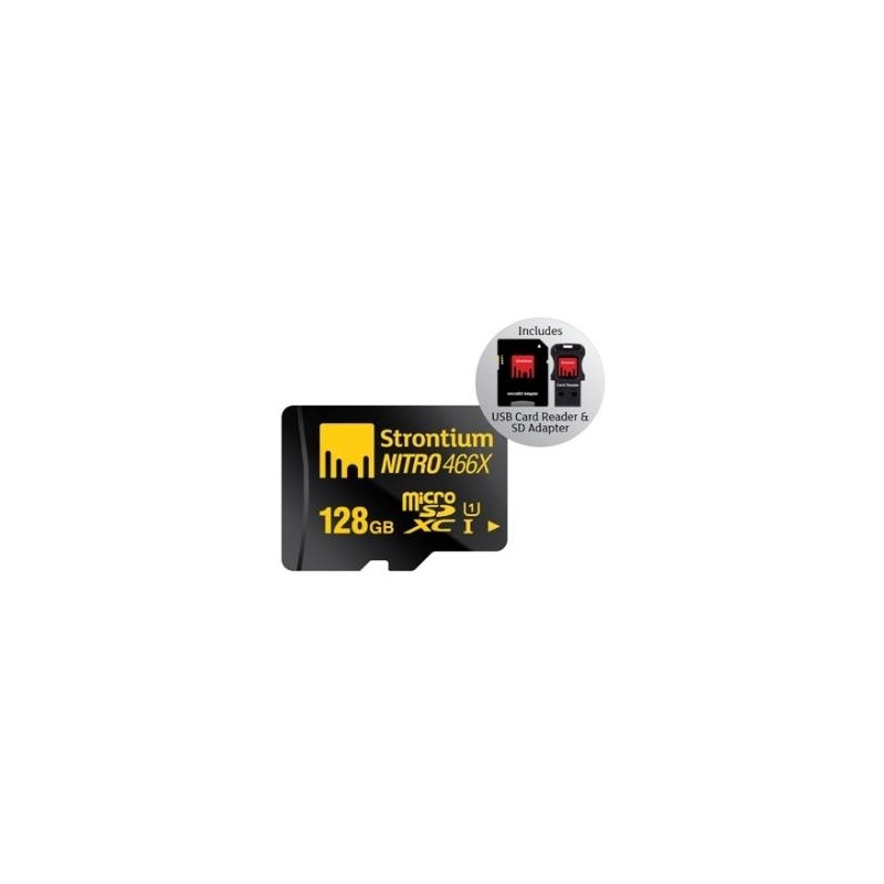 Strontium MicroSD 128GB Nitro avec adaptateur
