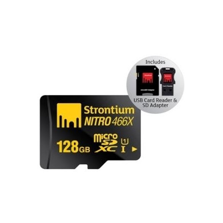 Strontium MicroSD 128GB Nitro avec adaptateur