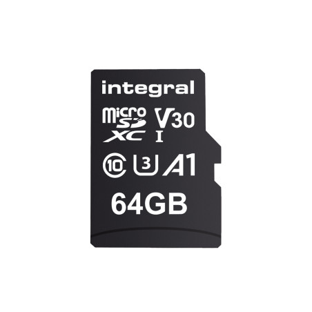 MicroSD 64GB Class 10 4K 100MB/s Integral INMSDX64G-100/70V30