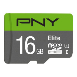 PNY Carte microSD 16GB Class 10 + Adaptateur