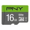 PNY Carte microSD 16GB Class 10 + Adaptateur