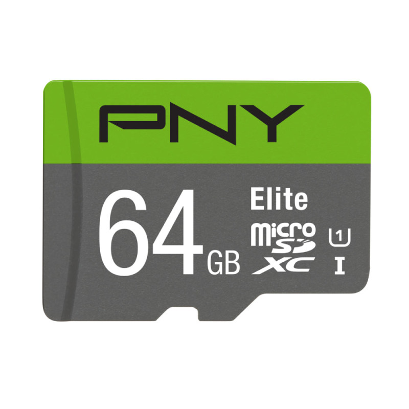 Carte microSD PNY 64GB CL10 + Adaptateur 100MB/s