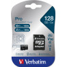 Verbatim MicroSD 128GB Pro UHS3 CL10 + Adaptateur 4K UHD