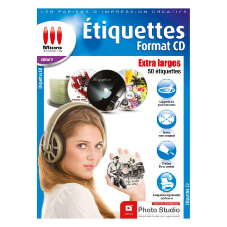 Micro Application Étiquettes CD XXL 5025