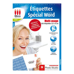 Micro Application Papier Étiquette Spécial Word 3.5x6cm 5210
