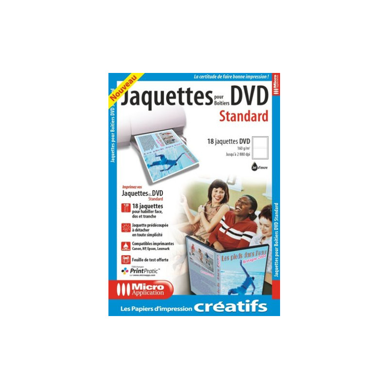 Micro Application Papier Jacquettes DVD 5216