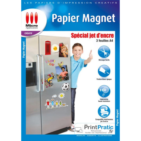 Papier magnétique 3 feuilles Micro Application 5367