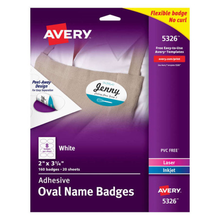 Avery Papier étiquettes spécial Word 5326