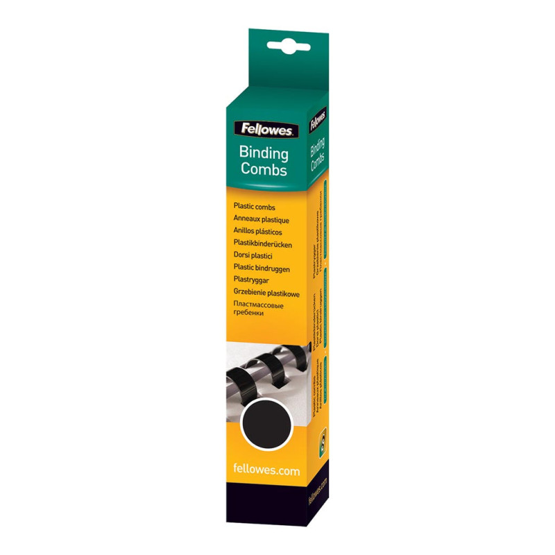 Fellowes Anneaux Plastique 16mm Noir P25 5332302