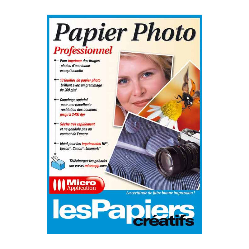 Micro Application Papier Photo Brillant A4 270g 25F 5079