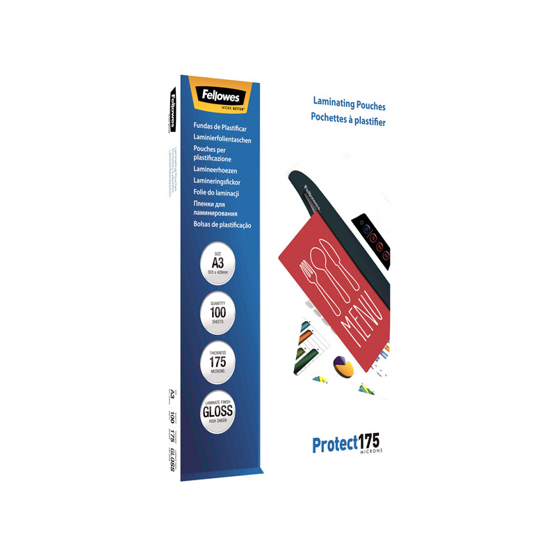 Fellowes Pochettes Plastification A3 175µ P100 5308803
