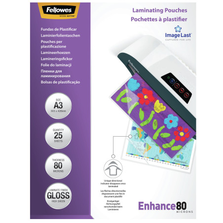 Fellowes Pochettes ImageLast A3 80 microns P25 5396403