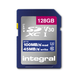Integral Carte SD 128GB Class 10 100MB/s INSDX128G-100V30