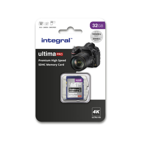 Integral Carte SD 32GB 4K V30 INSDH32G-100/70V30