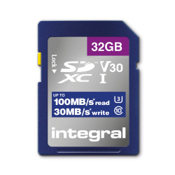 Integral Carte SD 32GB Class 10 100MB/s INSDH32G-100V30