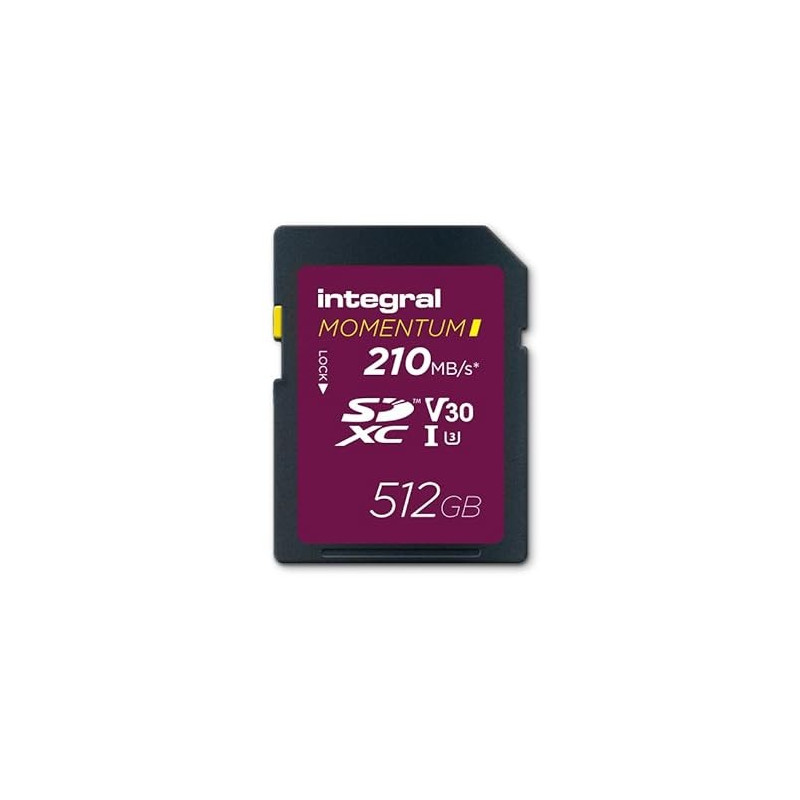 Integral Carte SD 512GB Class 10 80MB/s INSDX512G-210/180V30