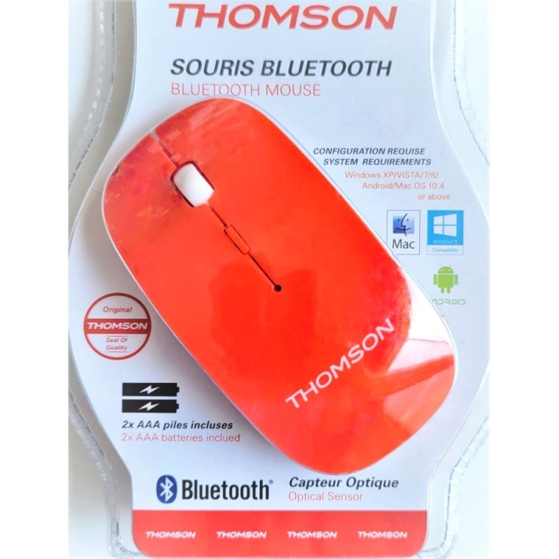 Thomson Souris Bluetooth Rouge THOMMOUSEBT01RGE