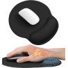 TSCO Tapis Souris Repose Poignet Gel Noir MP5TXR-BK